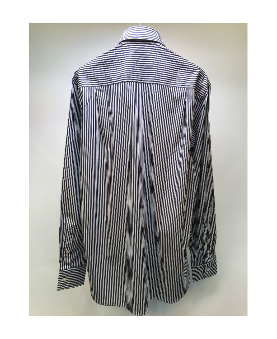 Shop Paul & Shark Lapel Long-sleeved Shirt In Gray