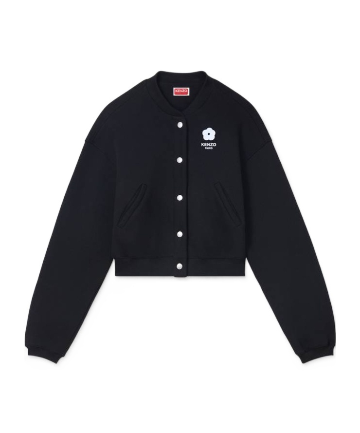 Kenzo Boke Flower 2.0 Cotton Jacket In Black