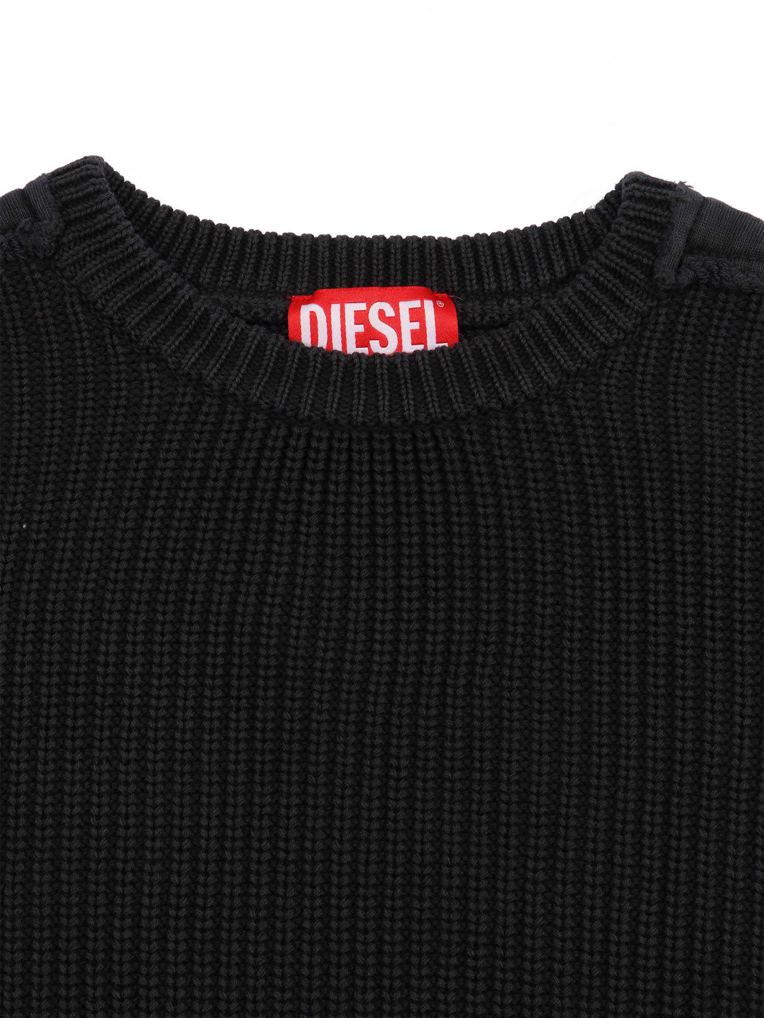 Diesel Logo-print Sweater In Black