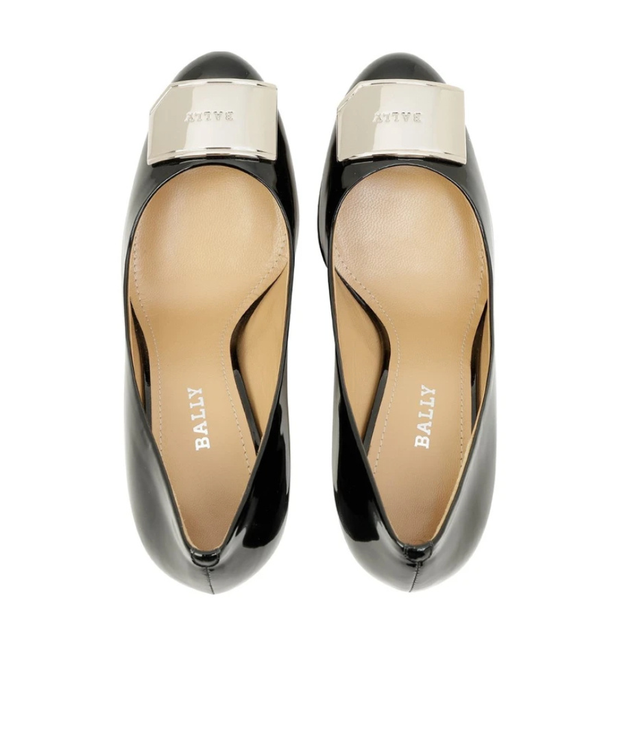 Bally Logo High Heels In Black