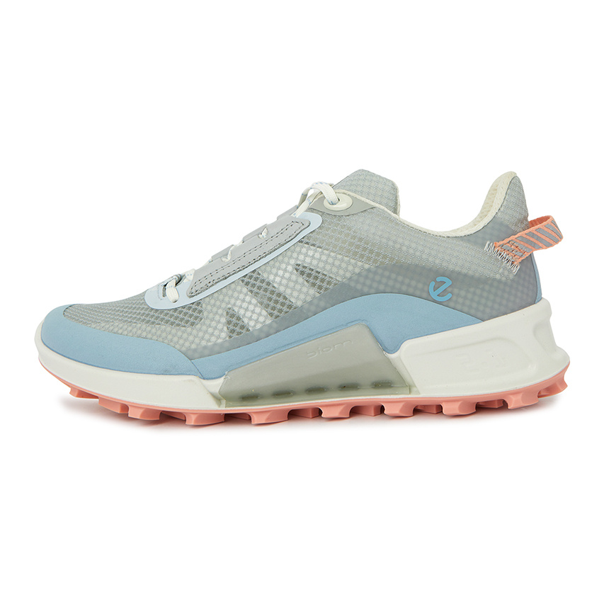 Ecco Round Toe Sneakers In Blue