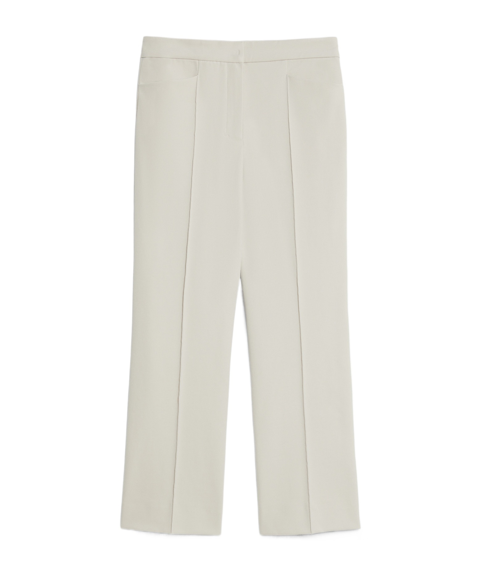 Max Mara Straight Casual Pants In White