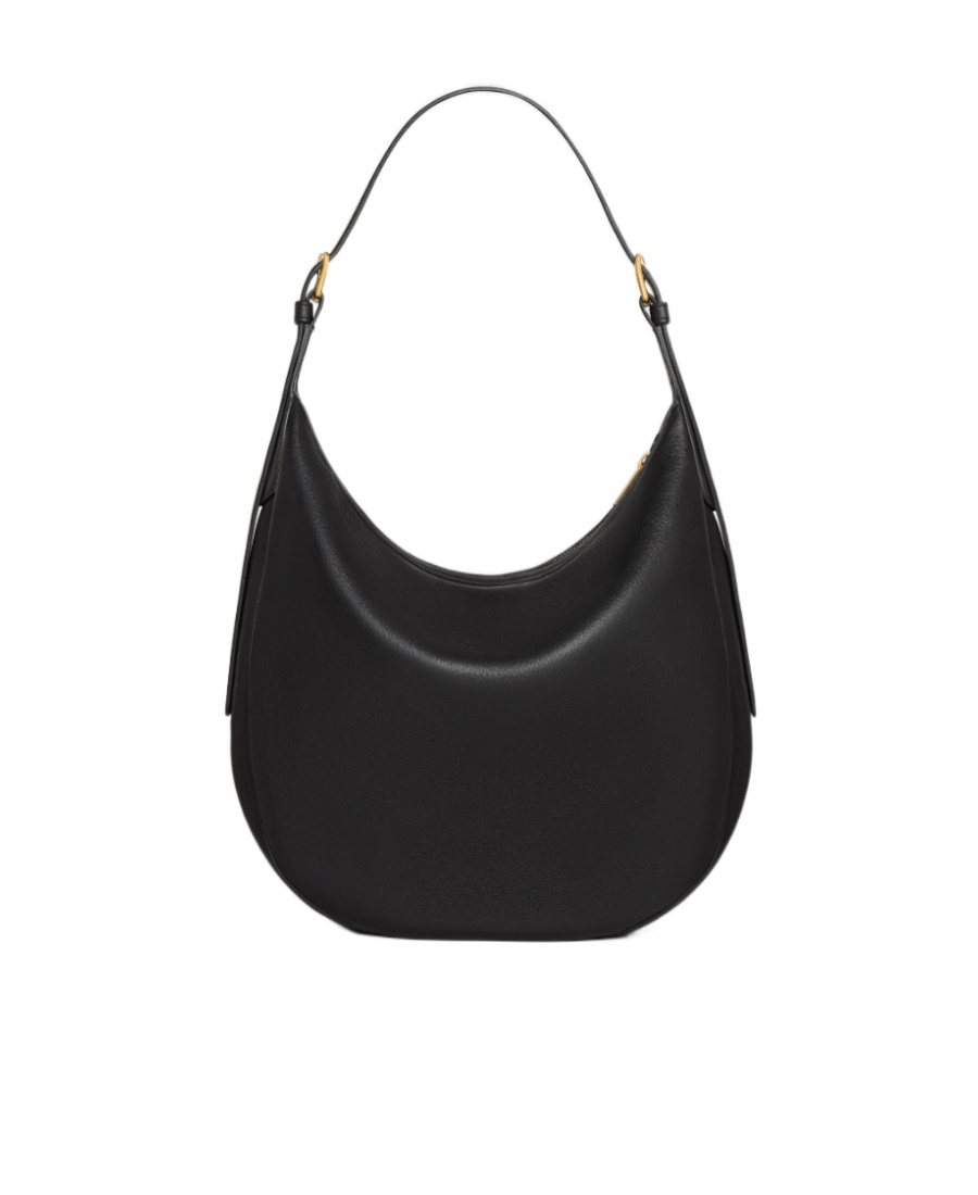Celine Large Helose Cuir Triomphe Shoulder Bag In Black