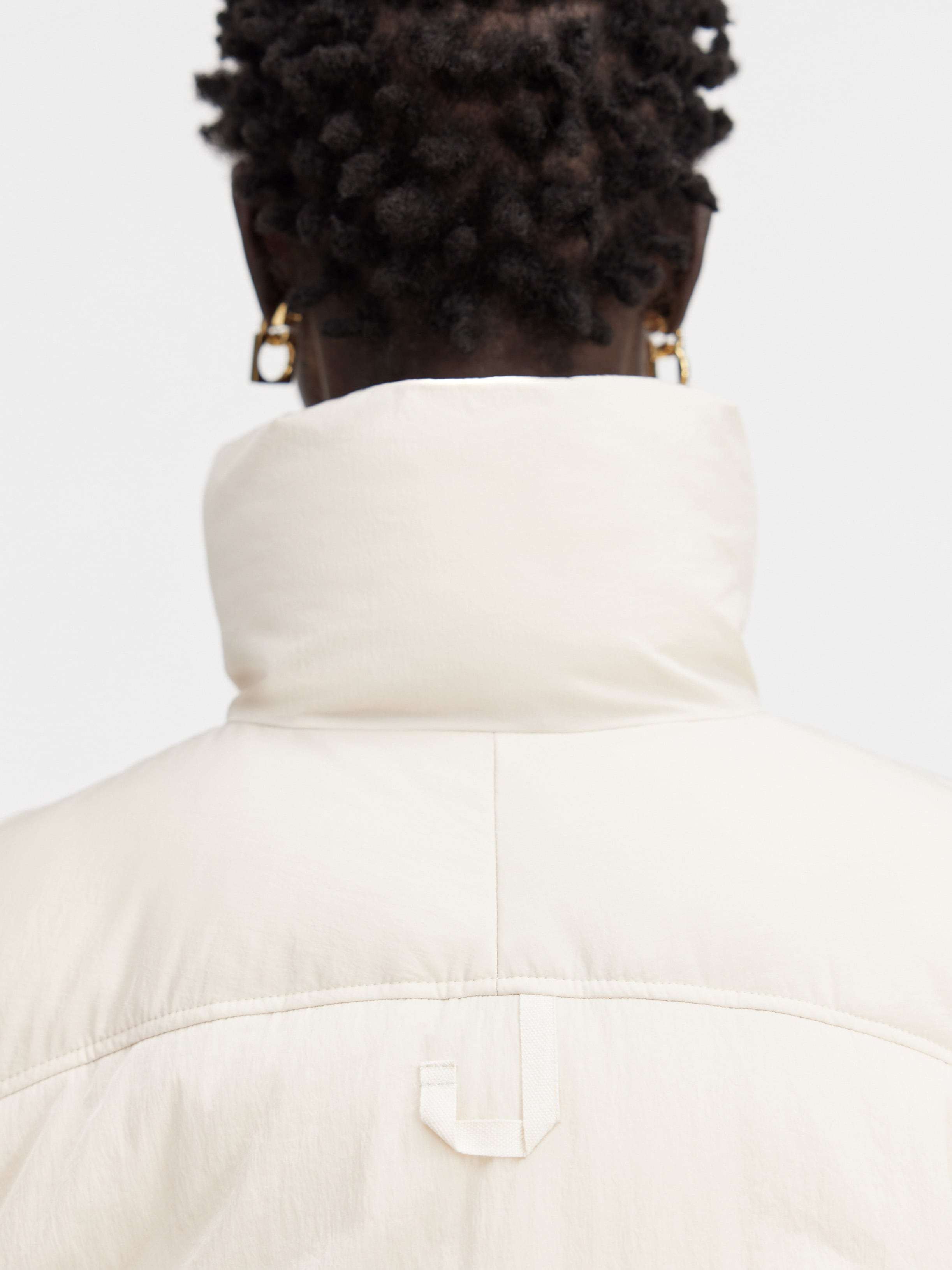 Shop Jacquemus Caraco Puffer Jacket In White