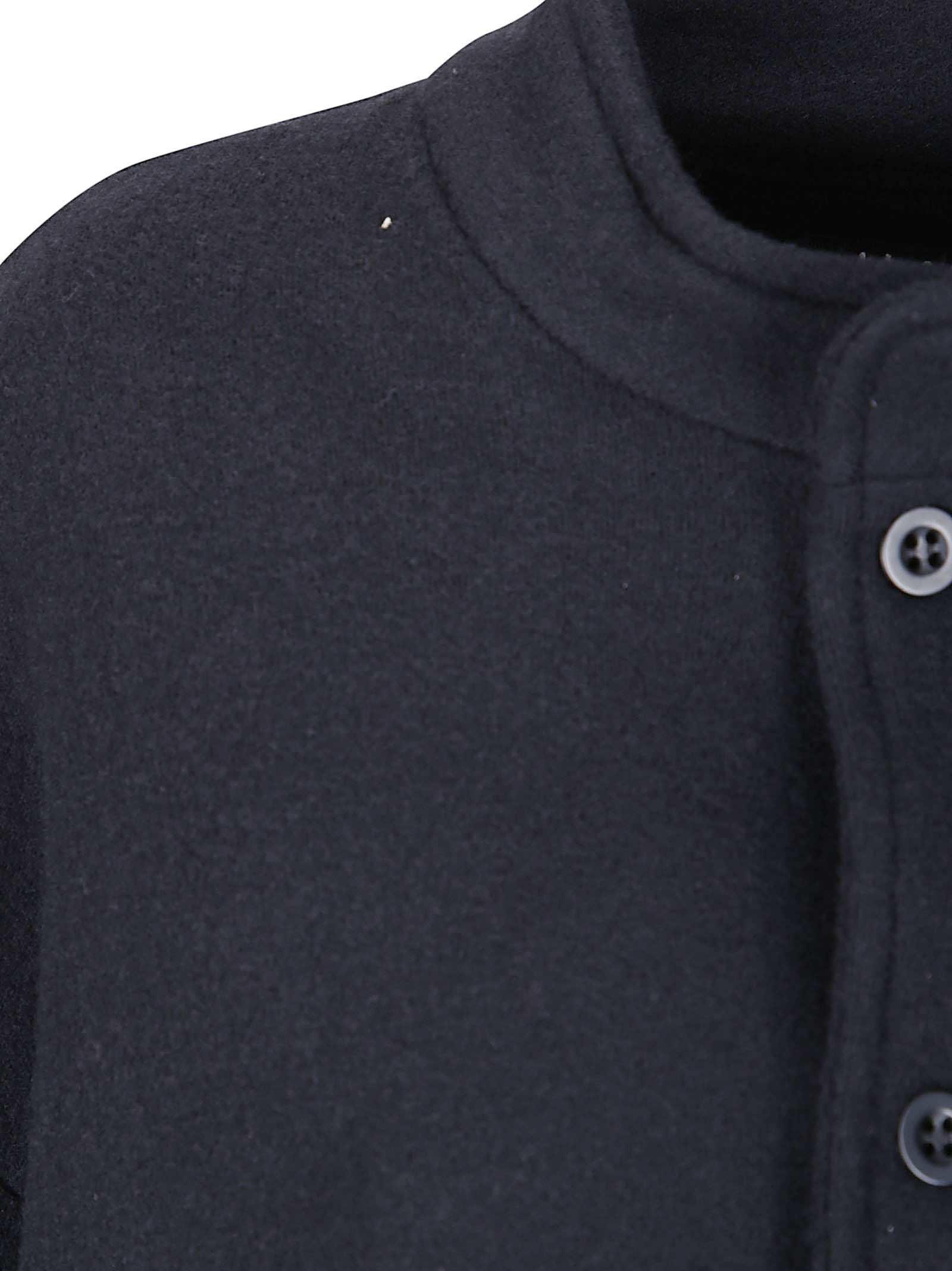 Labo.art Long-sleeve Button-up Jacket In Black