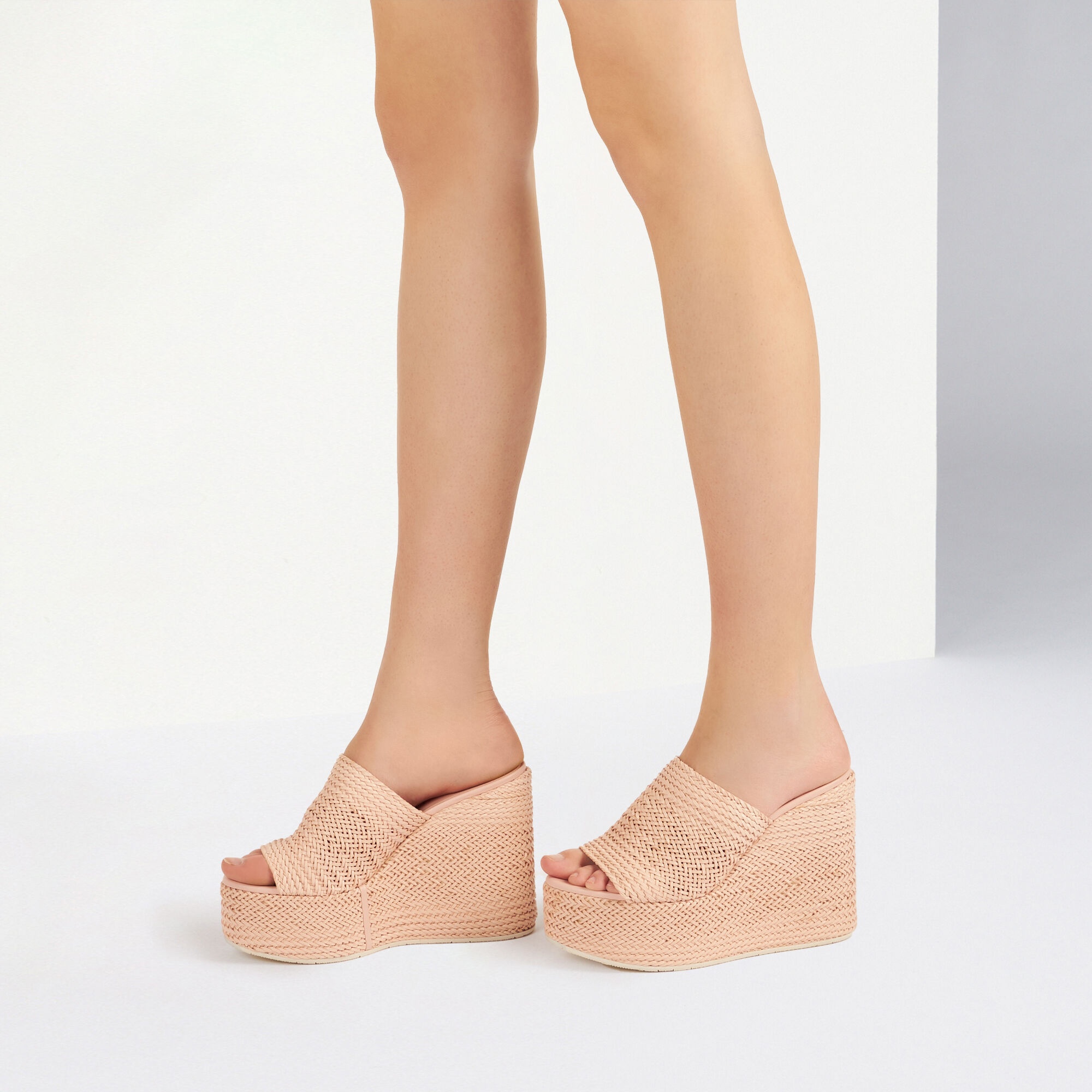 Casadei Twiga 130mm Mules In Nude
