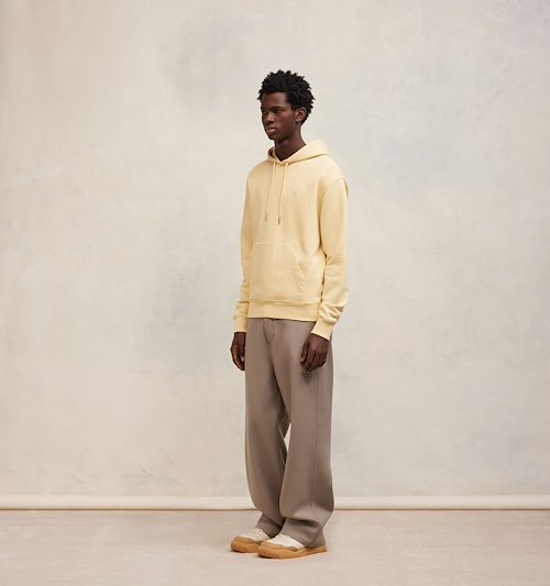 Ami Alexandre Mattiussi Ami De Coeur Hooded Sweater In Nude