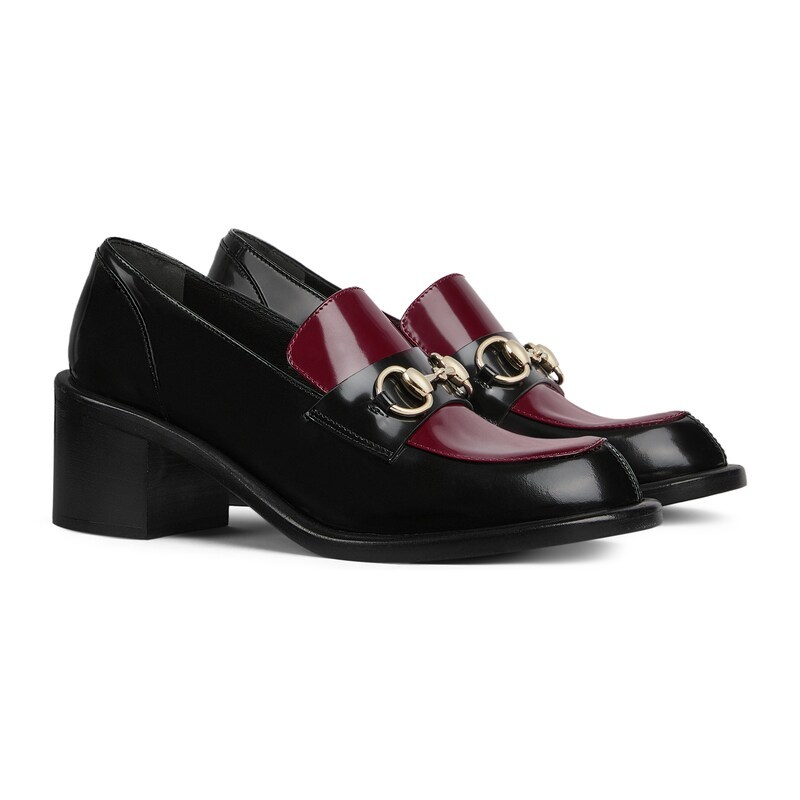 Gucci Women's Heeled Loafer With Horsebit In Multi