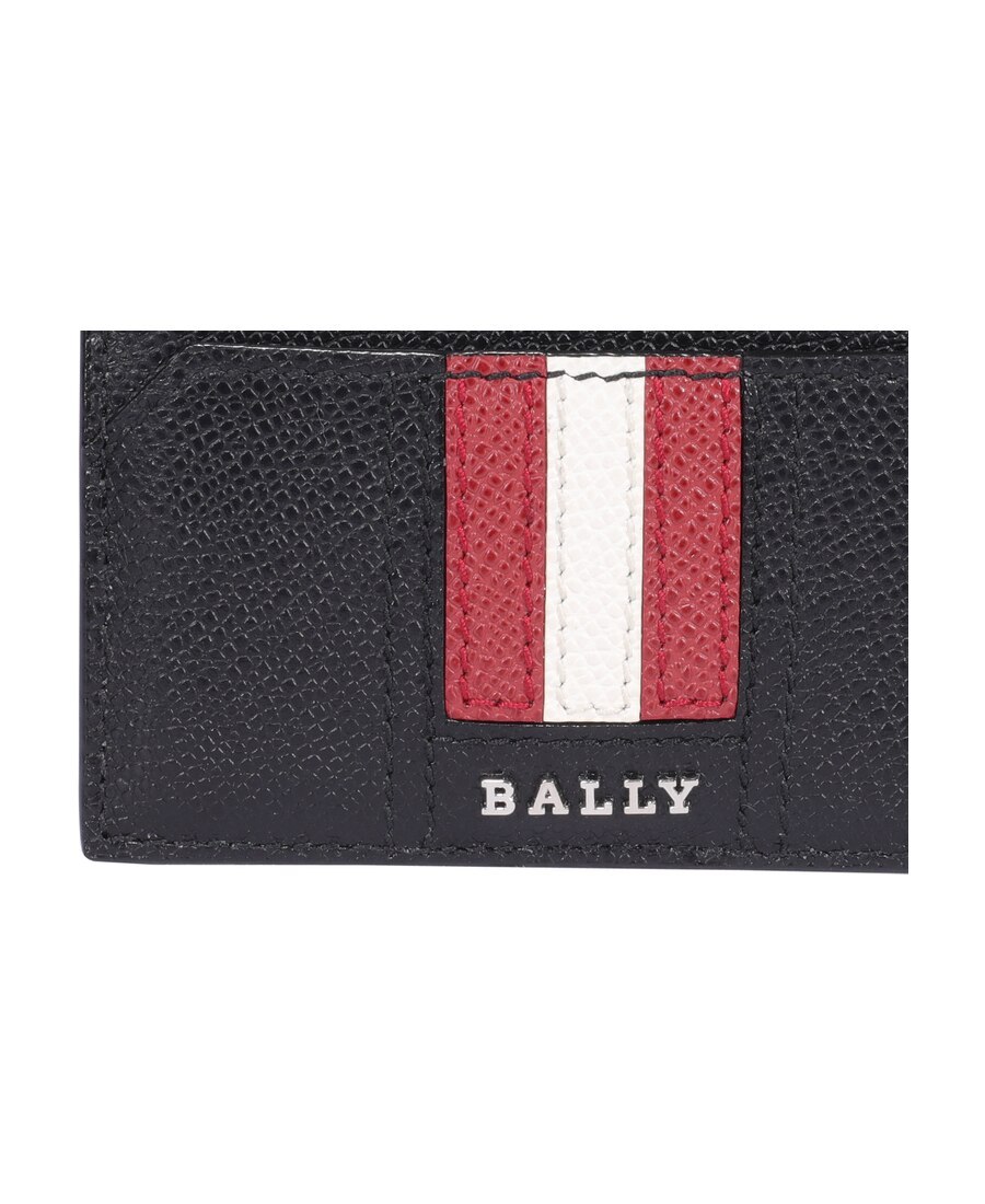 Bally Thar Leather Card Holder In Black