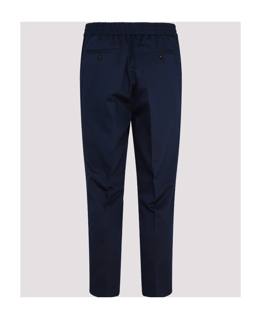 AMI ALEXANDRE MATTIUSSI CROPPED TAPERED TROUSERS 