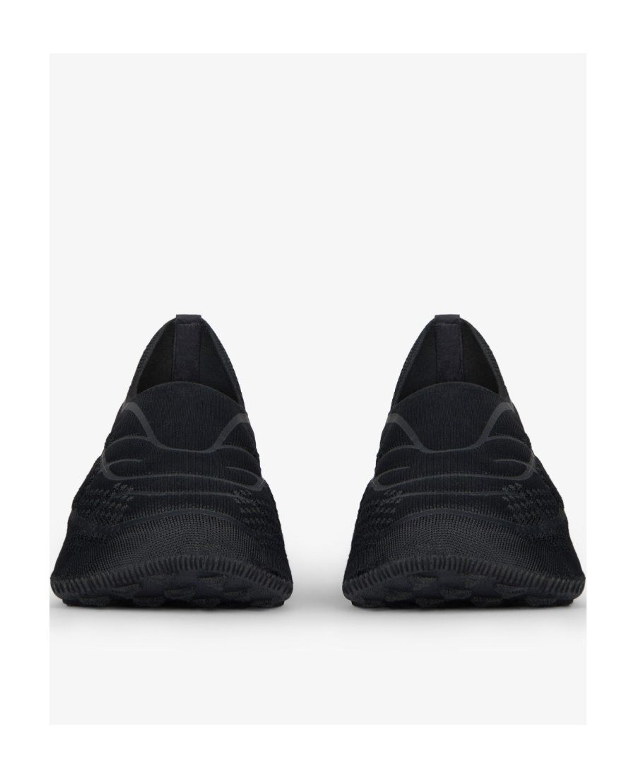 Givenchy Giv Tk-360 Plus Black Stretch-knit Sneakers In Black
