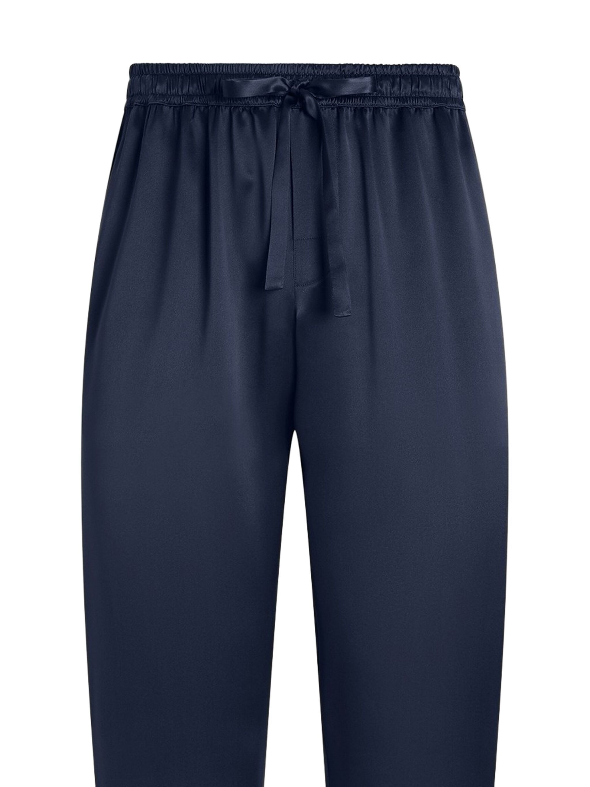 Dolce & Gabbana Embroidered Pajama Pants In Black