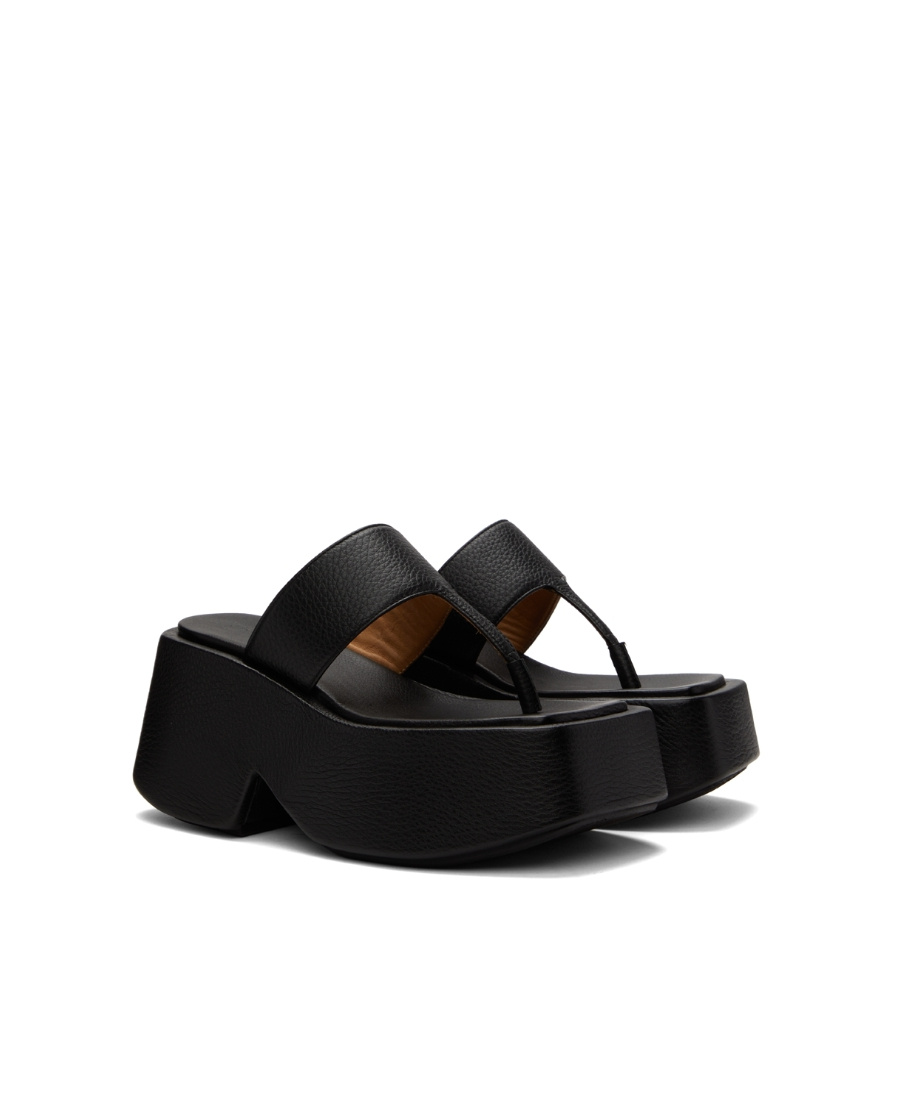 Marsèll Platform Thong Sandals In Black