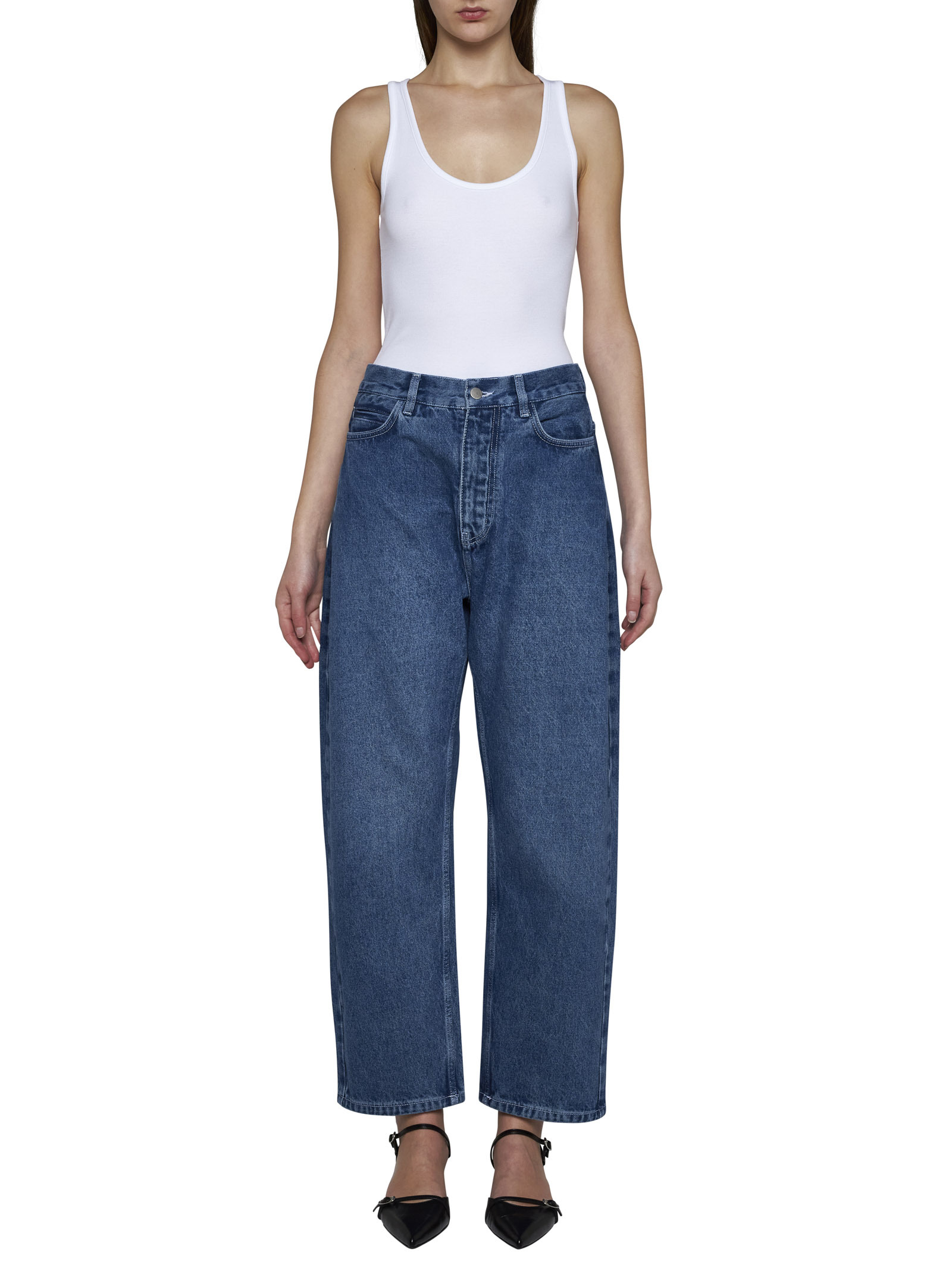 Studio Nicholson Ruthe High-rise Boyfriend Jeans In Blue