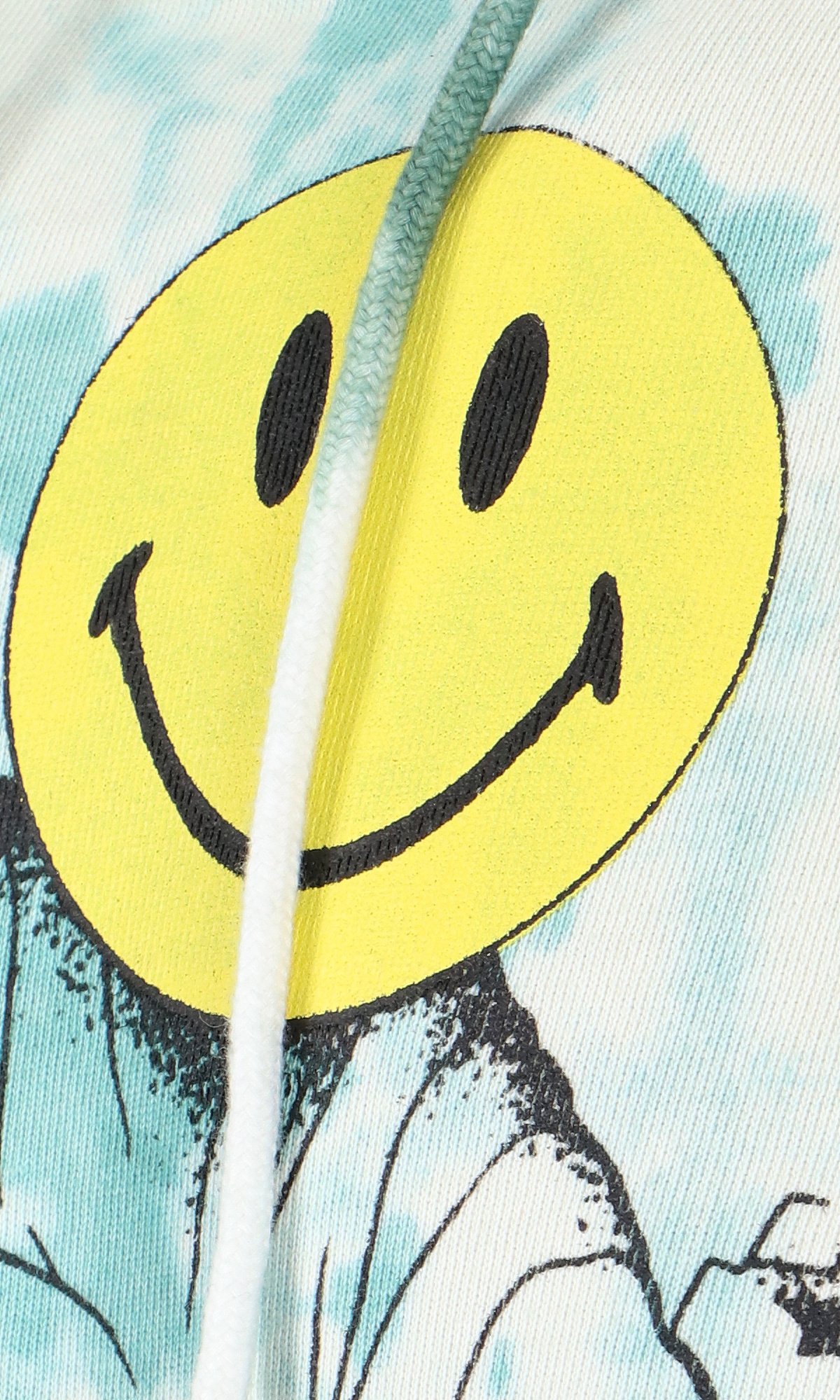 Market Graphic-print Detail Hoodie In White