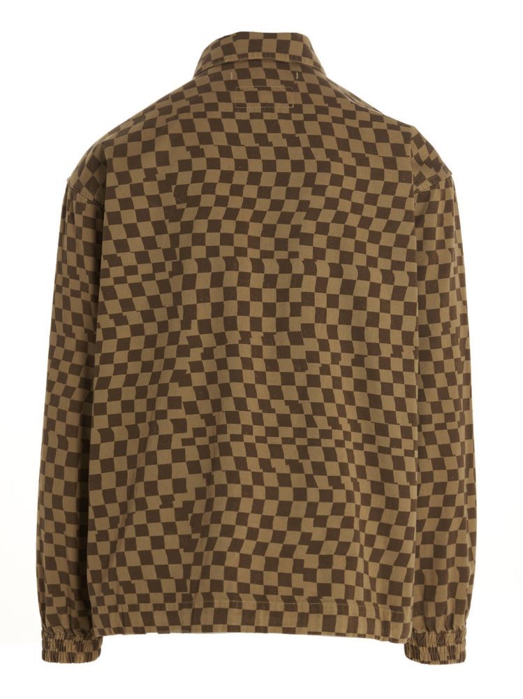 Incotex Checkered Casual Jacket In Brown