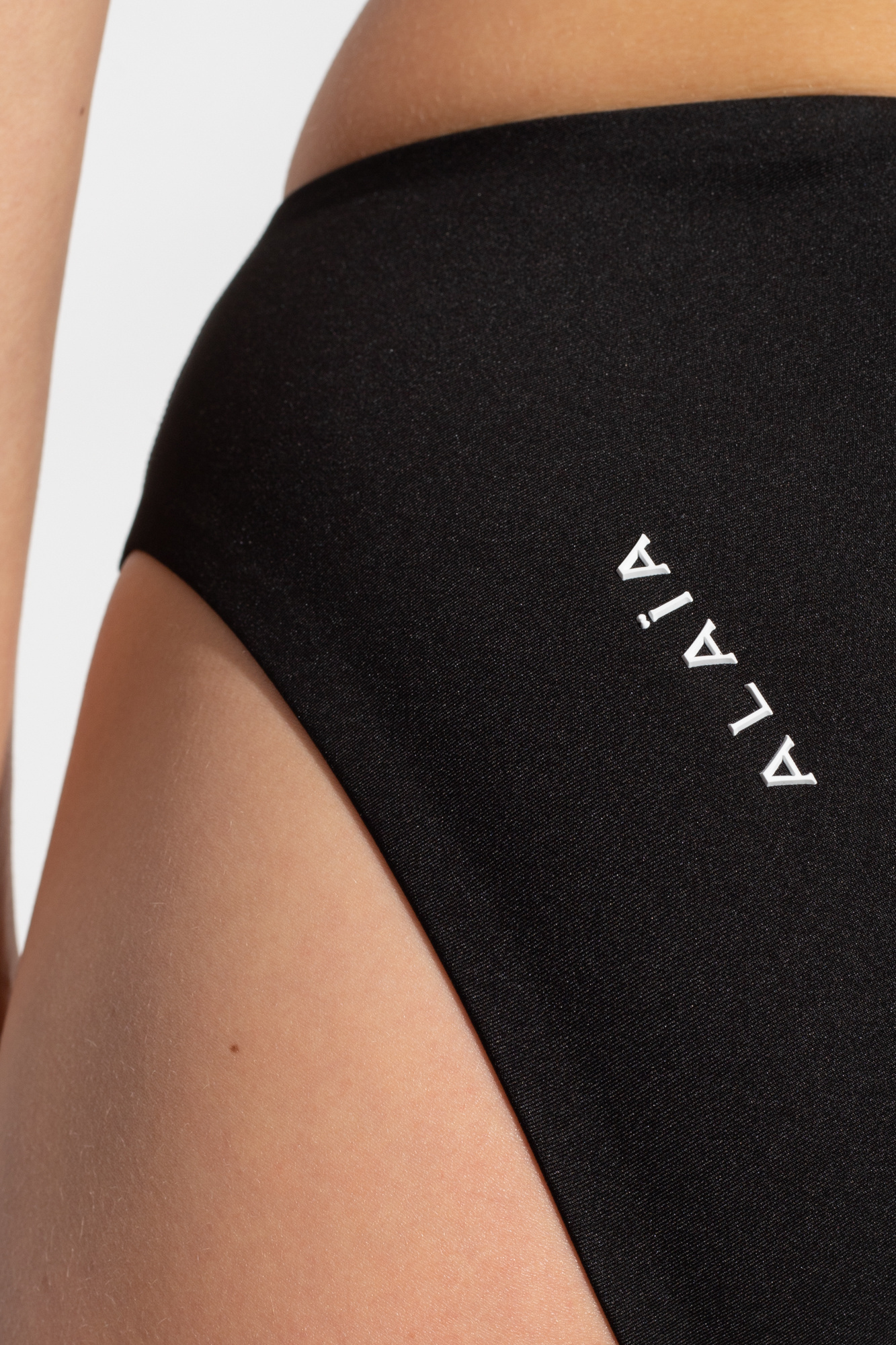 ALAÏA ALAÏA LOGO LETTERING CRISS-CROSS BIKINI SET