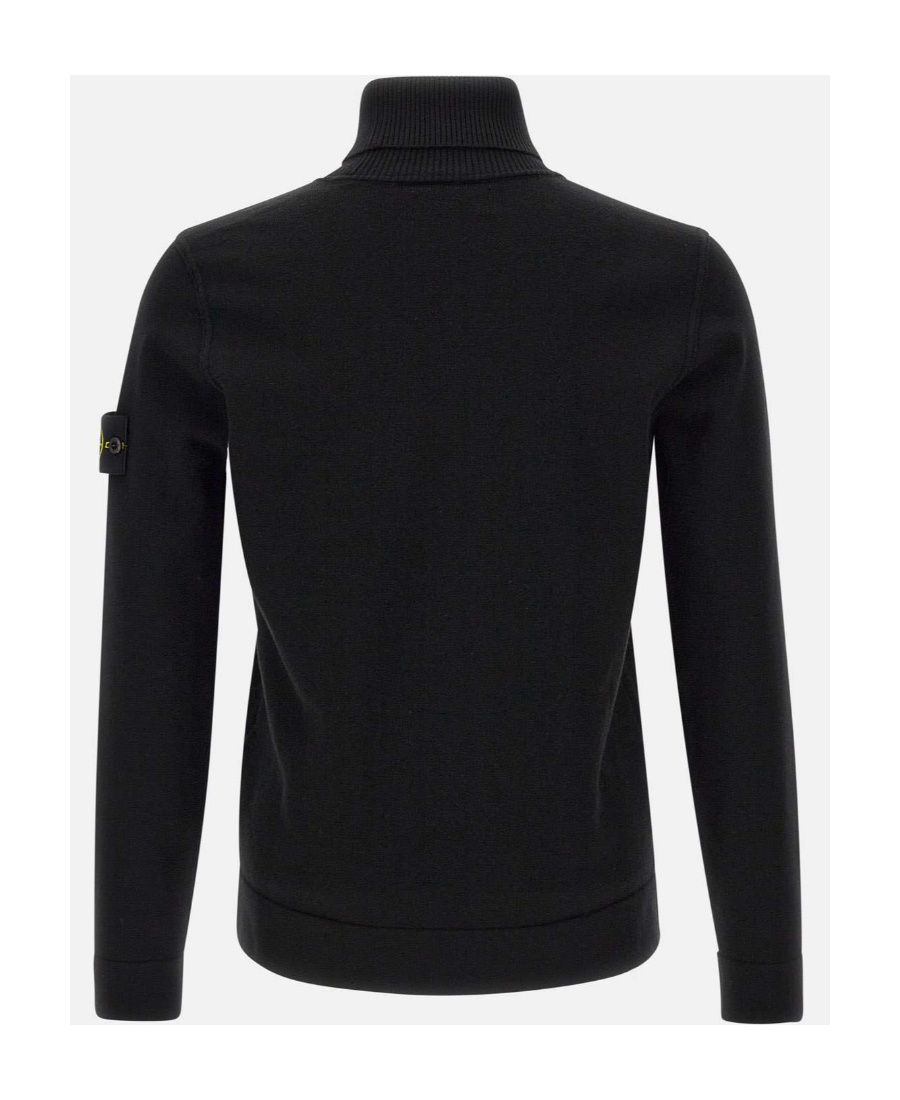 STONE ISLAND COMPASS-MOTIF ROLL-NECK SWEATER 