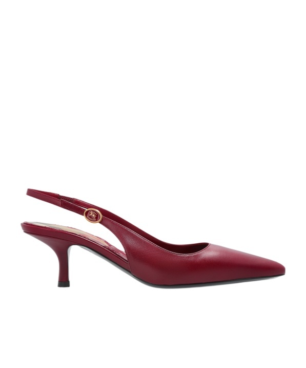 Burberry Dame Leather Slingback Pumps