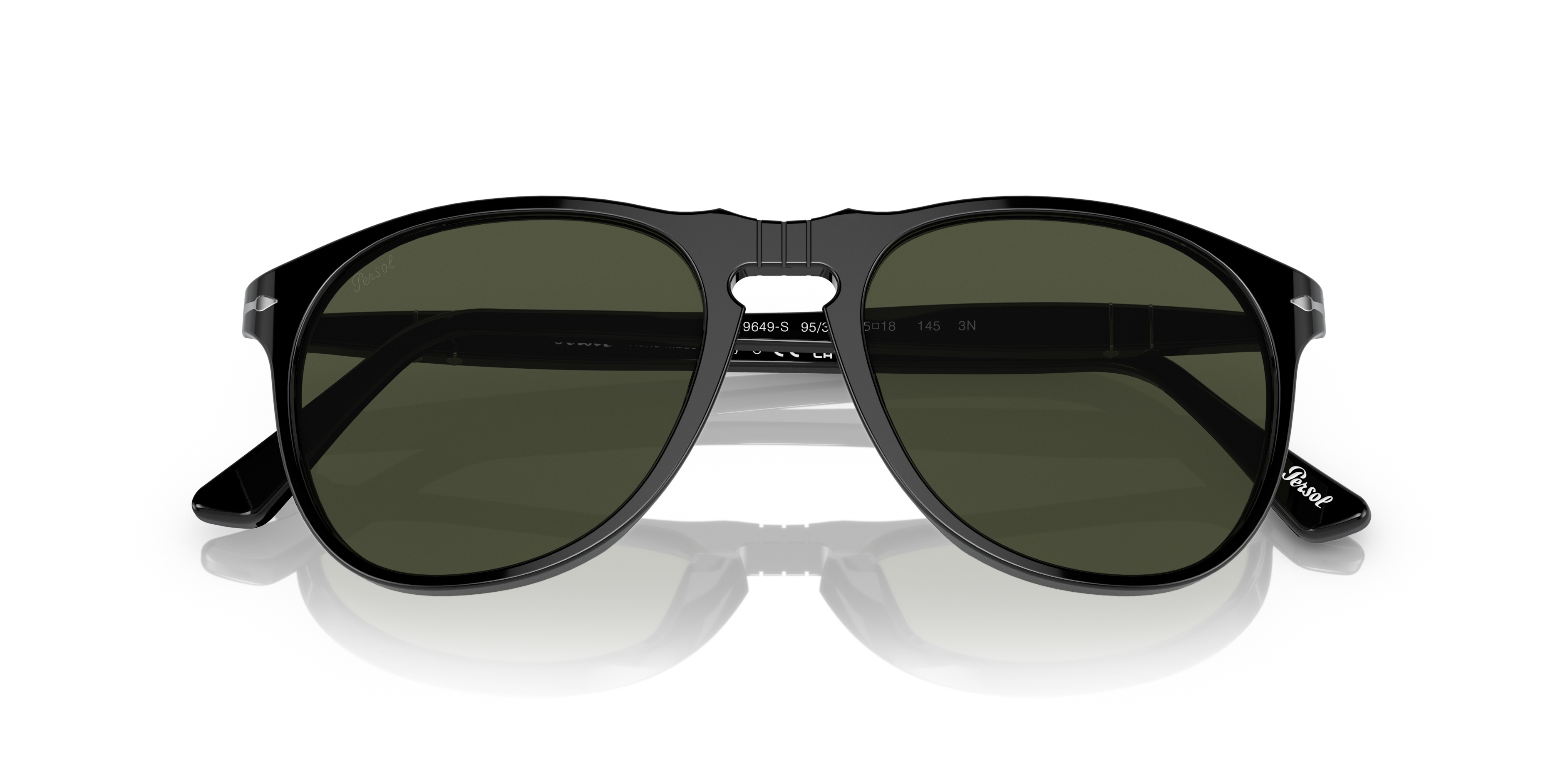 Persol Round Frame Sunglasses In Green