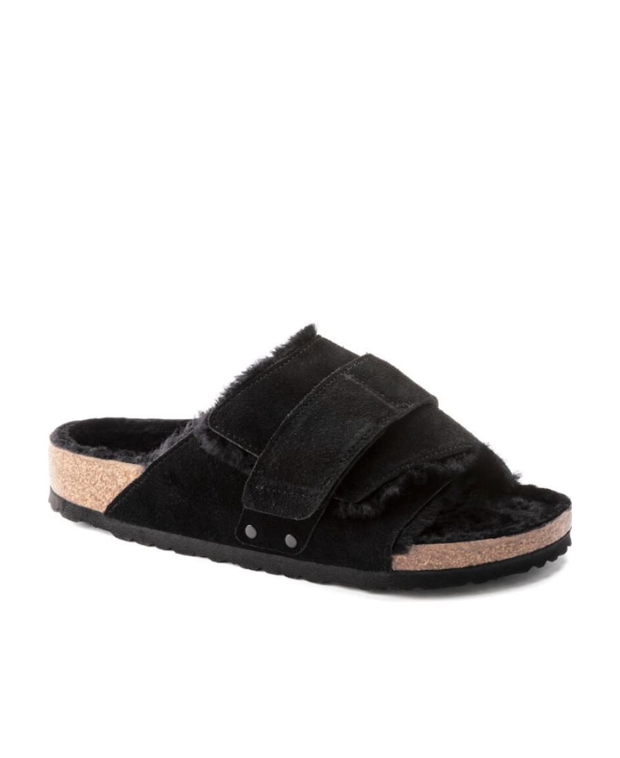 Birkenstock Men's Uji Nubuck Suede Leather Sandals From Finish Line In Black