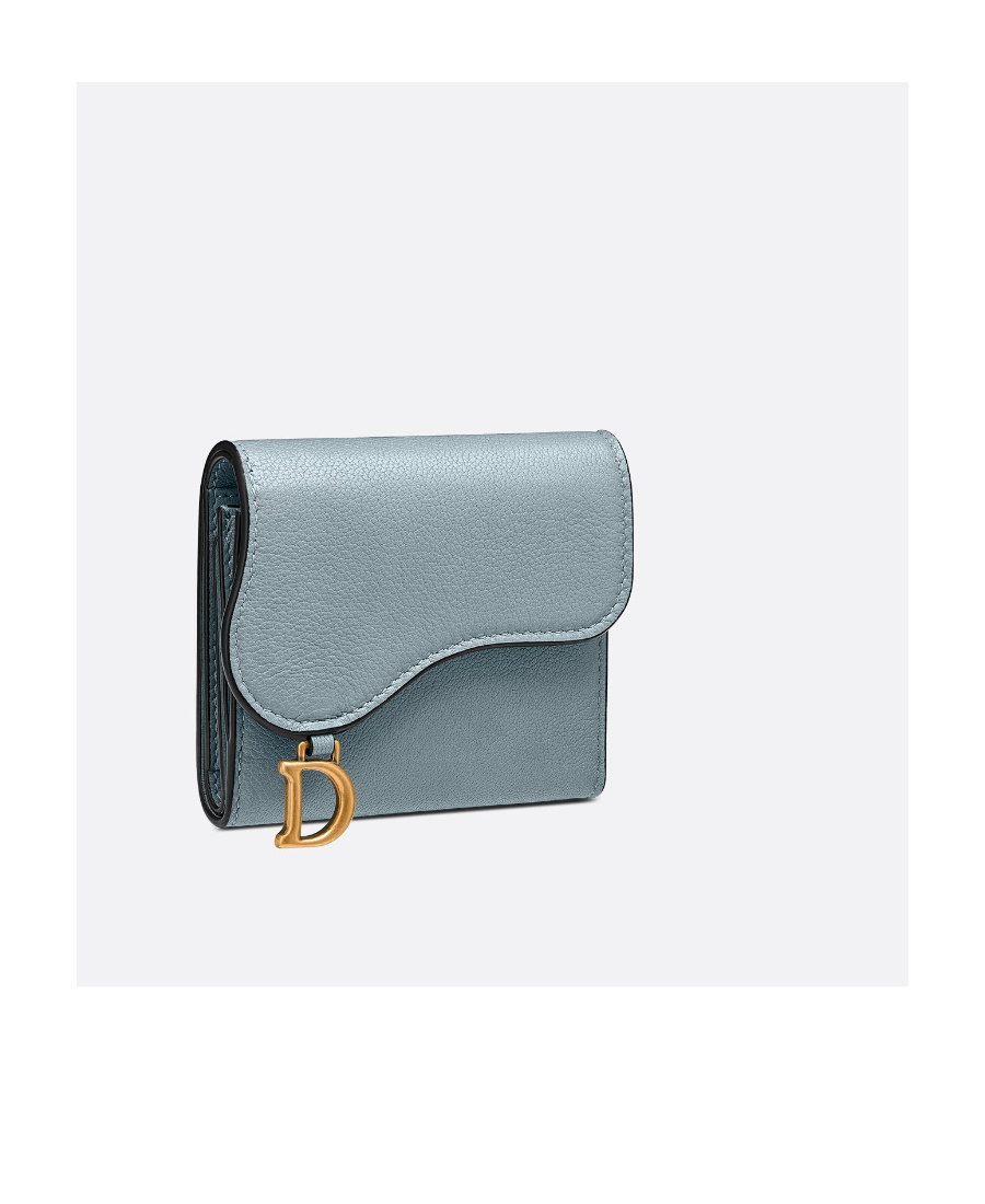 Dior Logo Wallet In Blue