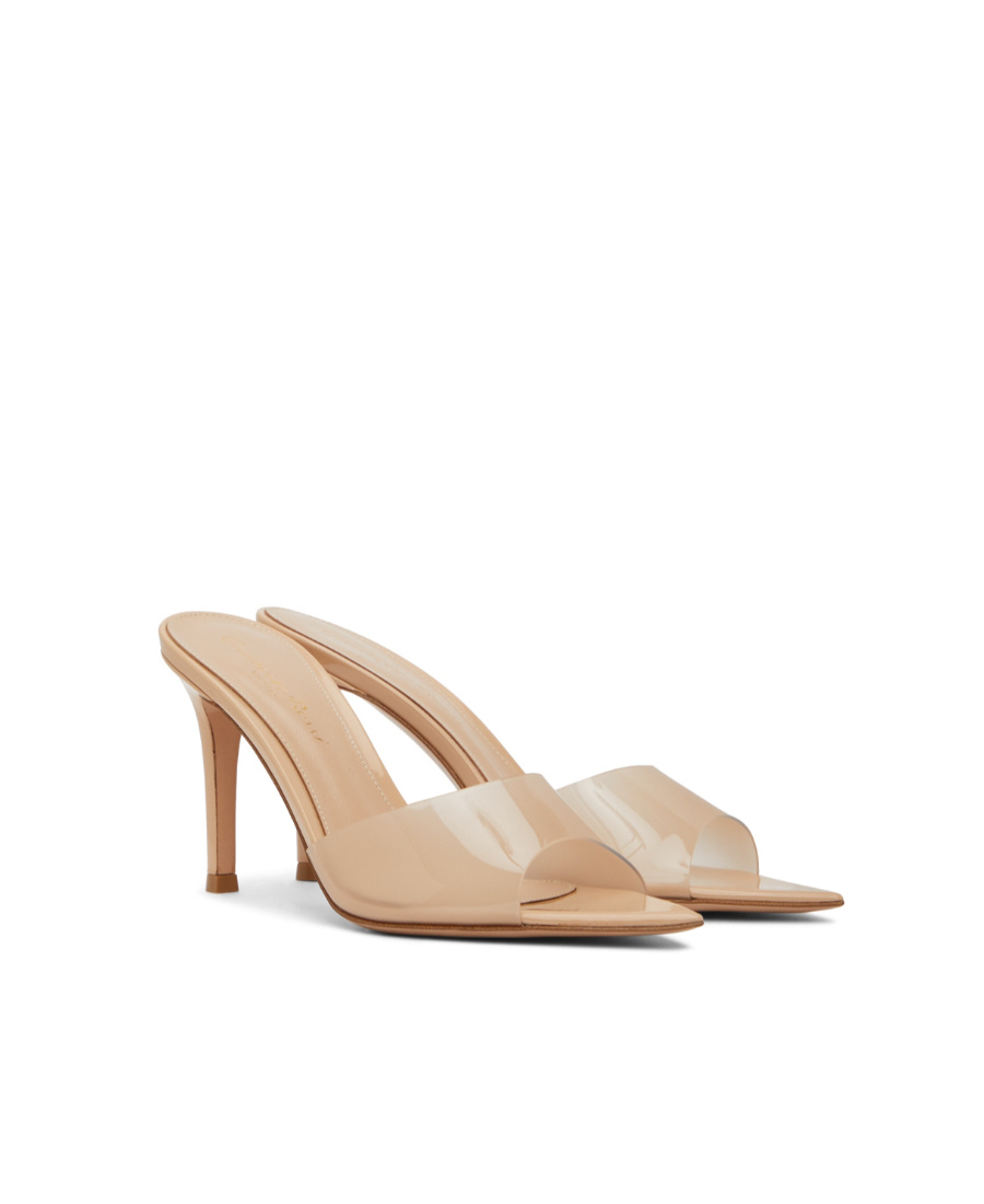 Gianvito Rossi Elle 85mm Transparent-strap Sandals In Nude