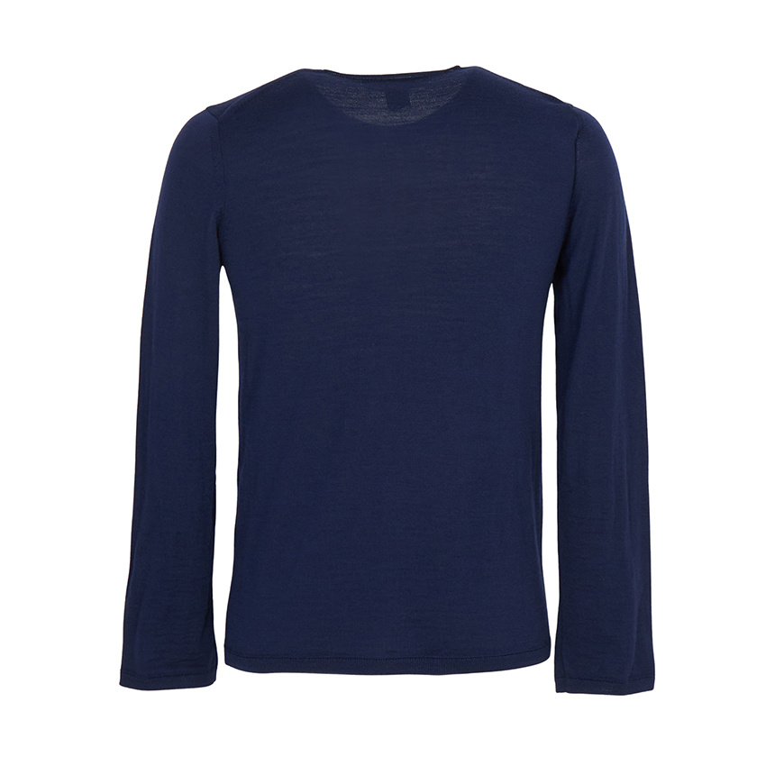 Comme Des Garçons Long-sleeved Sweater In Blue