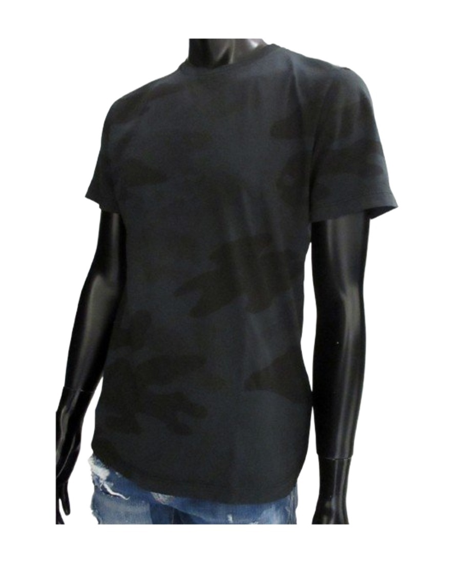 Hydrogen T-shirt With Round Neck And Short Sleeves In Black