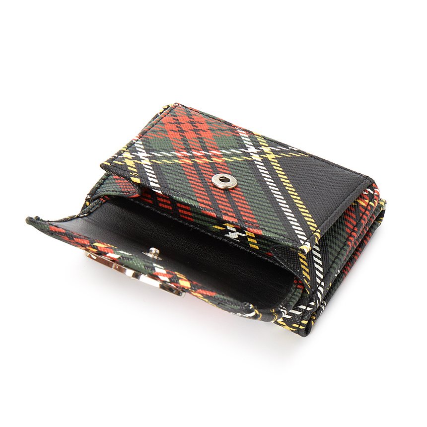 Vivienne Westwood Tartan-print Orb Wallet In Multi