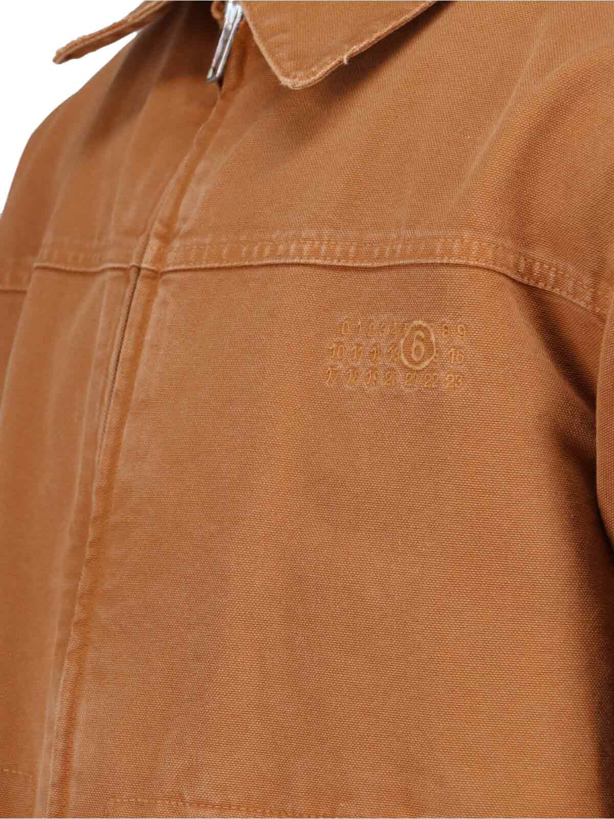 Mm6 Maison Margiela Cotton Canvas Jacket In Multi