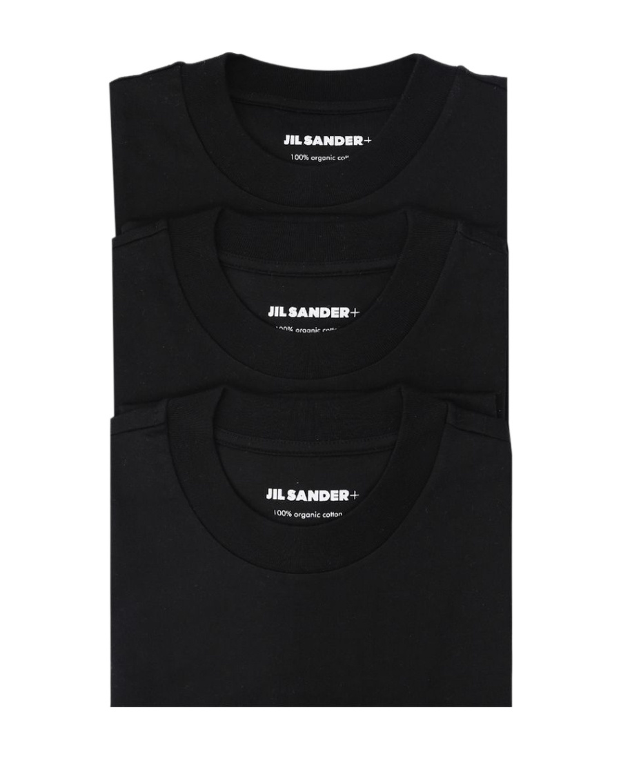 Jil Sander Three-pack Long-sleeve Tops In Black