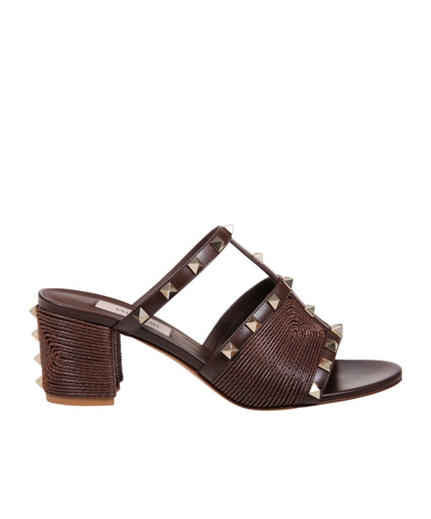 Valentino Rockstud High-heeled Sandals In Black