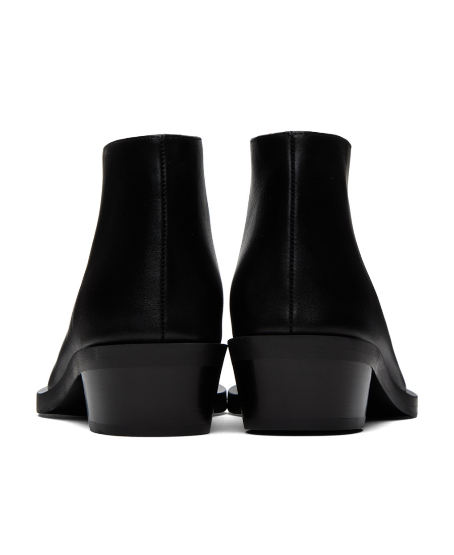 Shop Proenza Schouler Stitching Detail Short Boots In Black