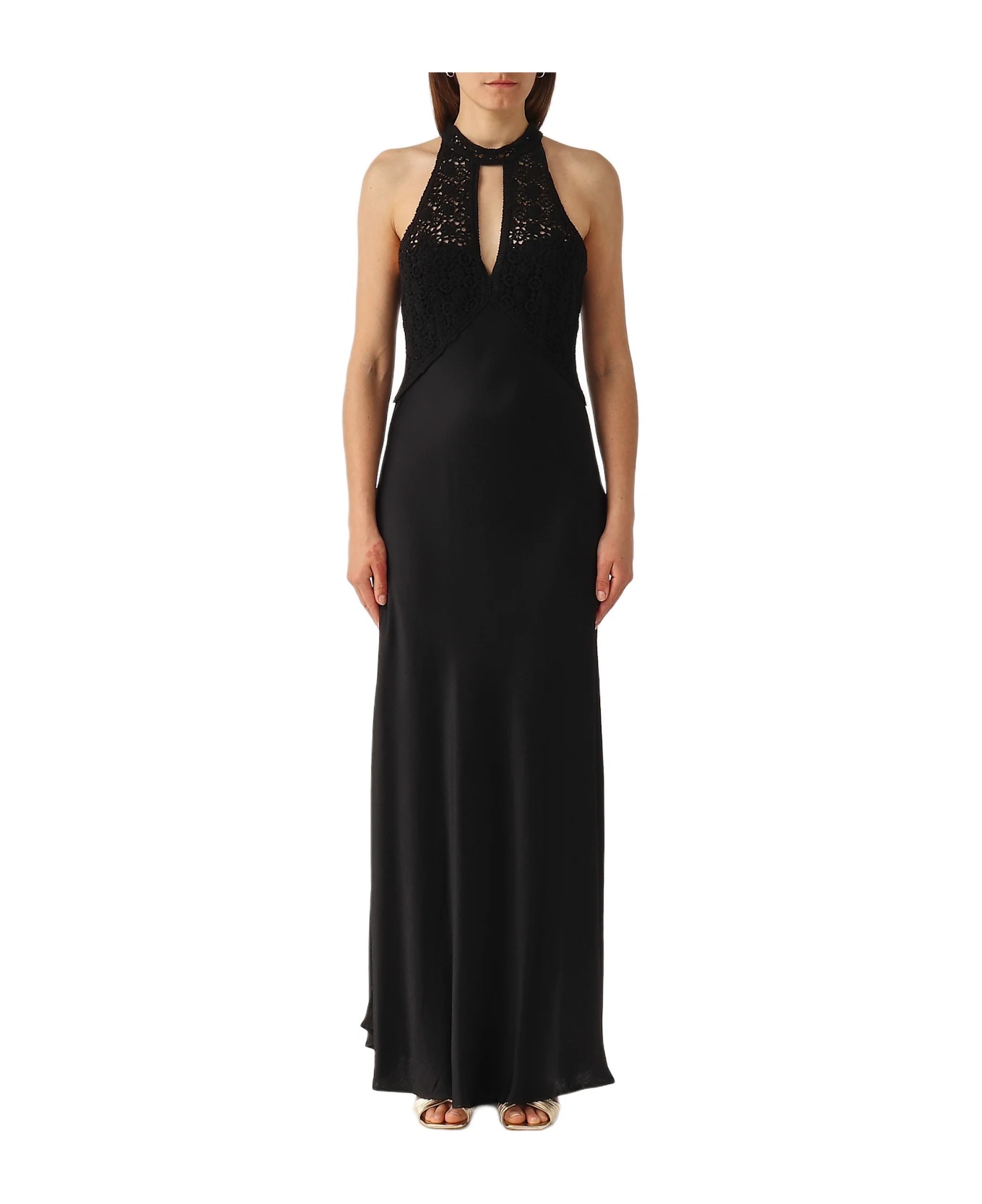 Shop Twinset Panelled Maxi Dress