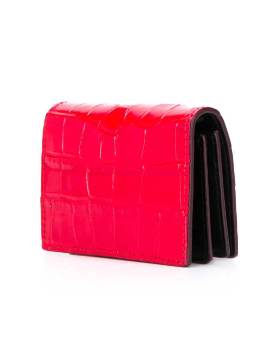 Alexander Mcqueen Skull-stud Chain Wallet In Multicolor