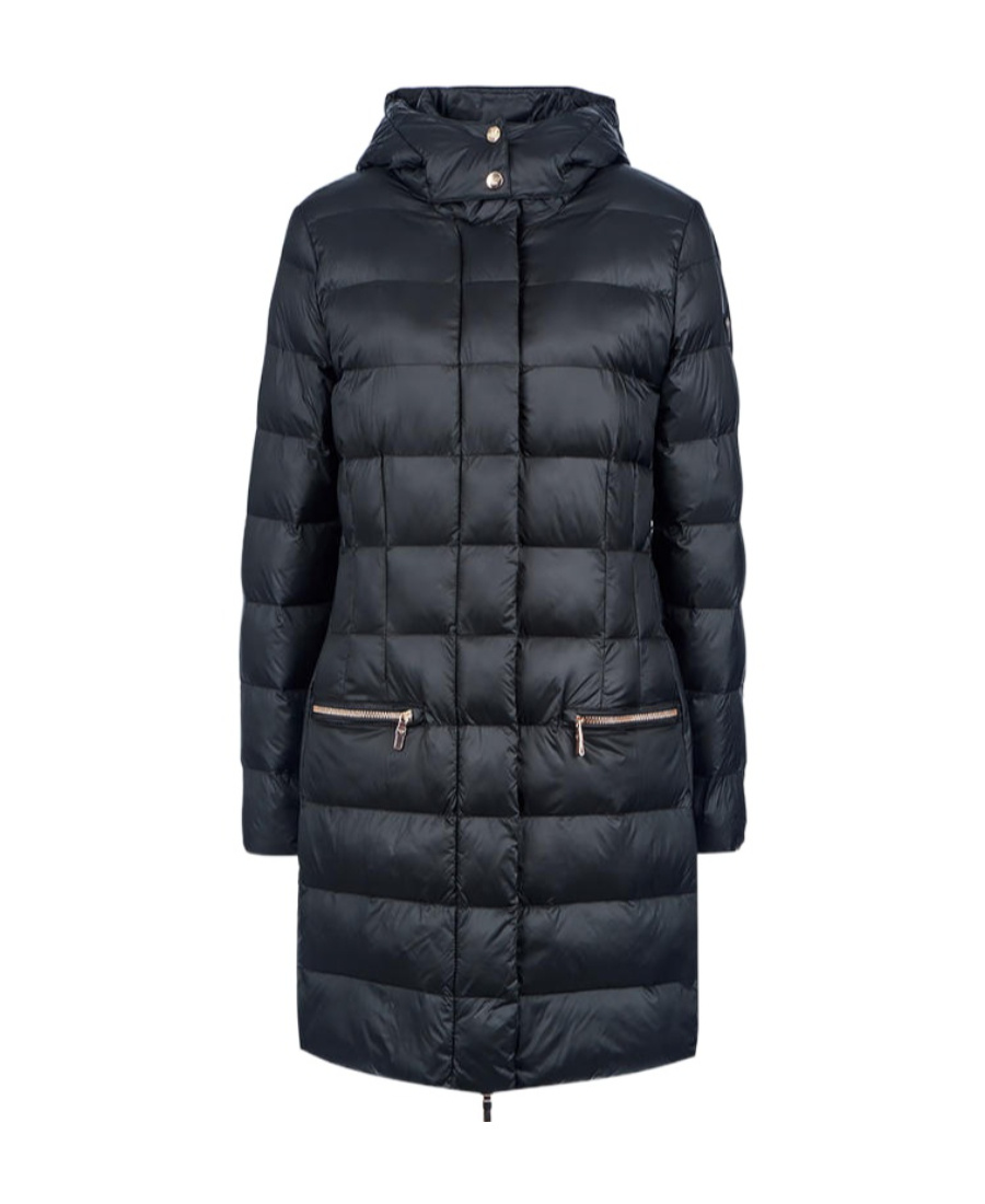 Emporio Armani Quilted Cotton Suit In Black