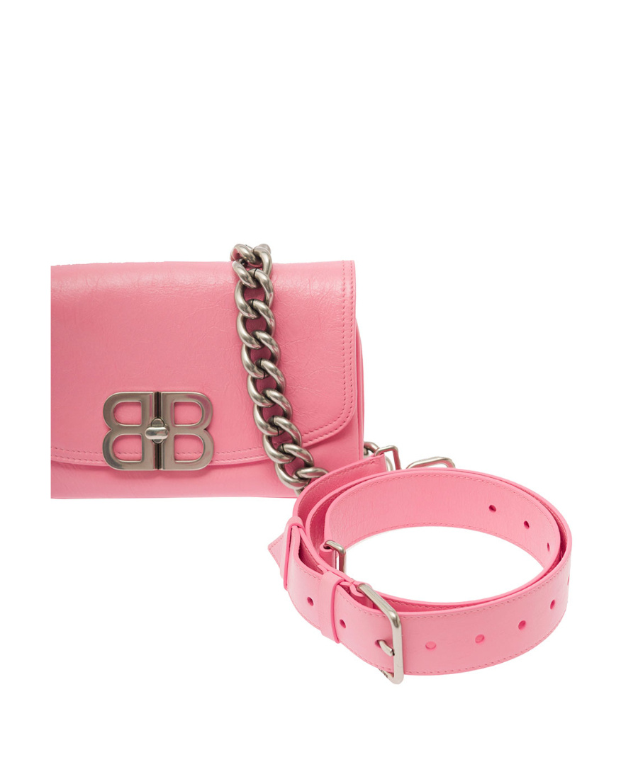 Balenciaga Small Flap Bb Soft Bag In Pink