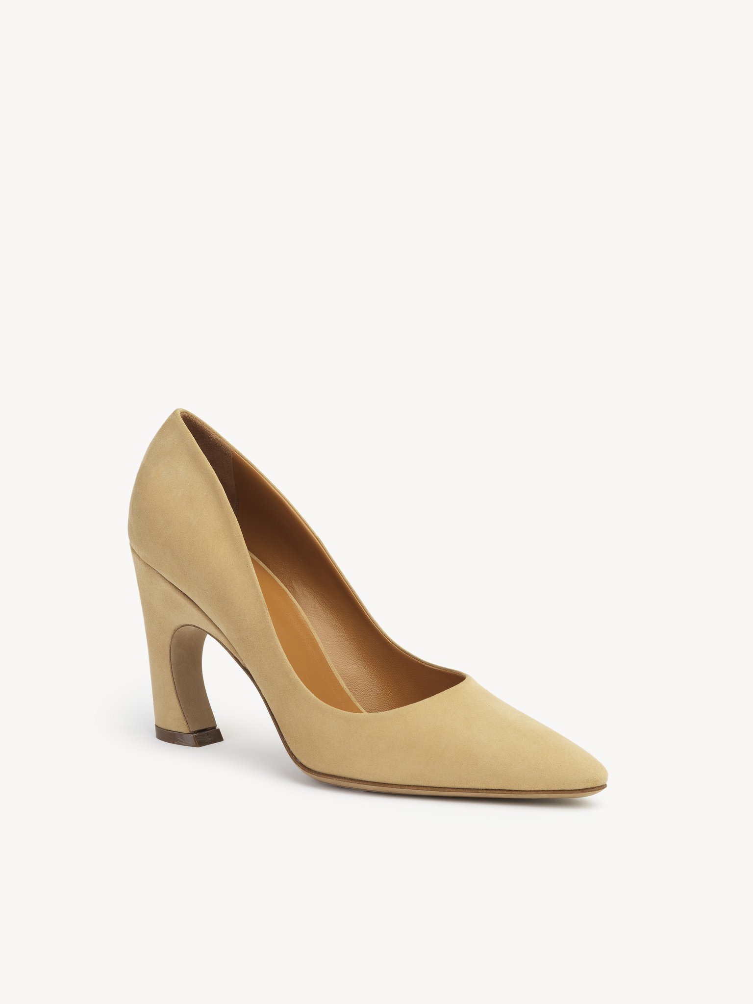 Chloé Almond-shaped Toe High Heels In Nude