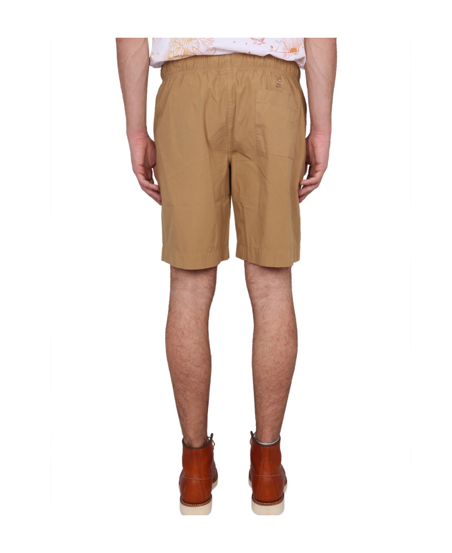 Ps By Paul Smith Ps Paul Smith Logo Patch Drawstring Deck Shorts In Nude