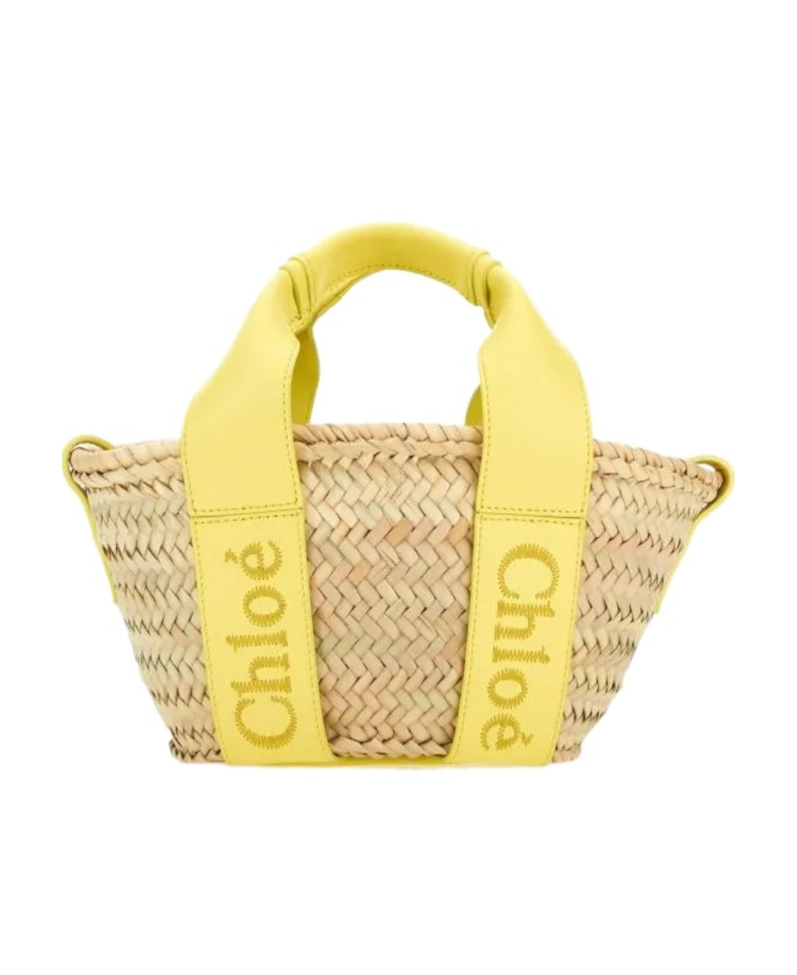 Chloé Logo Handbag In Yellow
