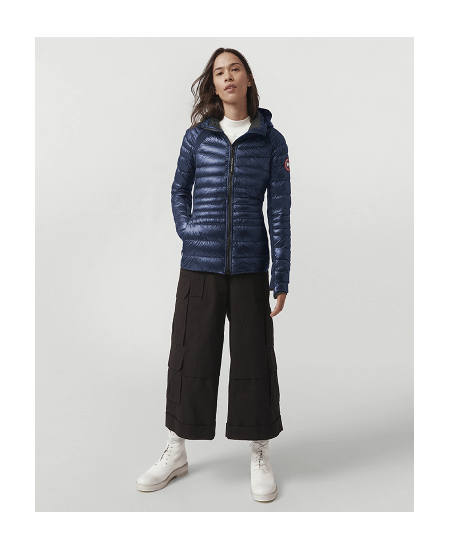 Canada Goose Padded Zip-up Down Jacket In Black