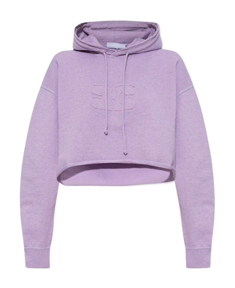 Ganni Isoli Hoodie In Purple