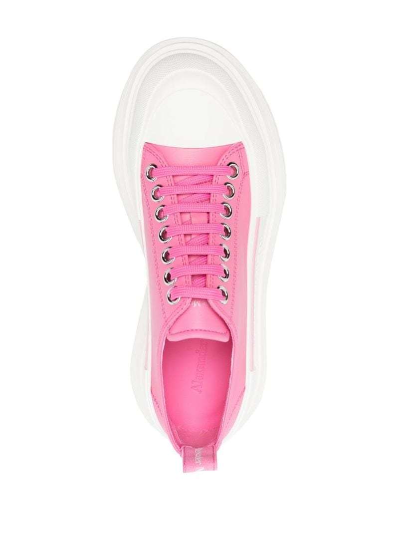 Alexander Mcqueen Chunky Platform Lace-up Sneakers In White