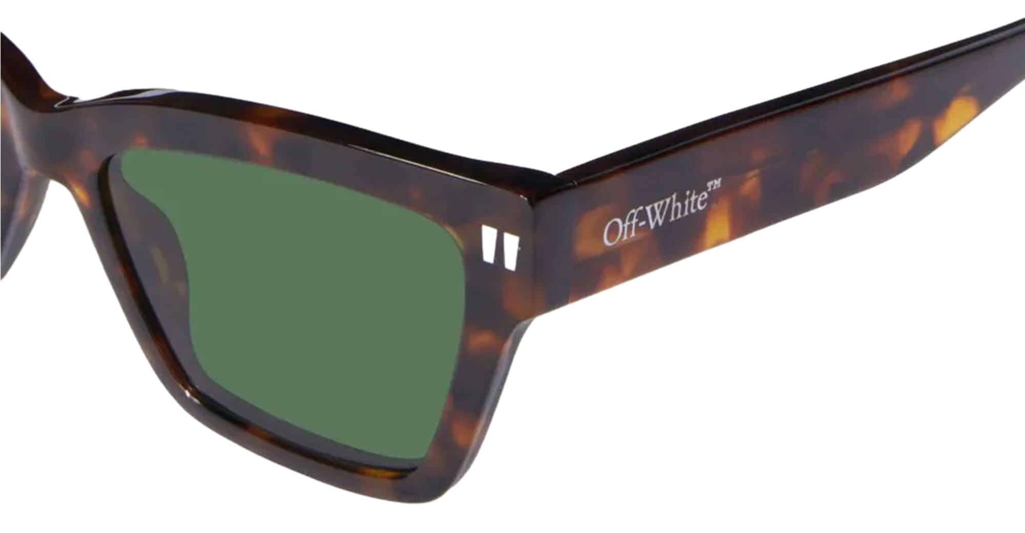 Off-white Cincinnati Rectangle-frame Sunglasses In Green