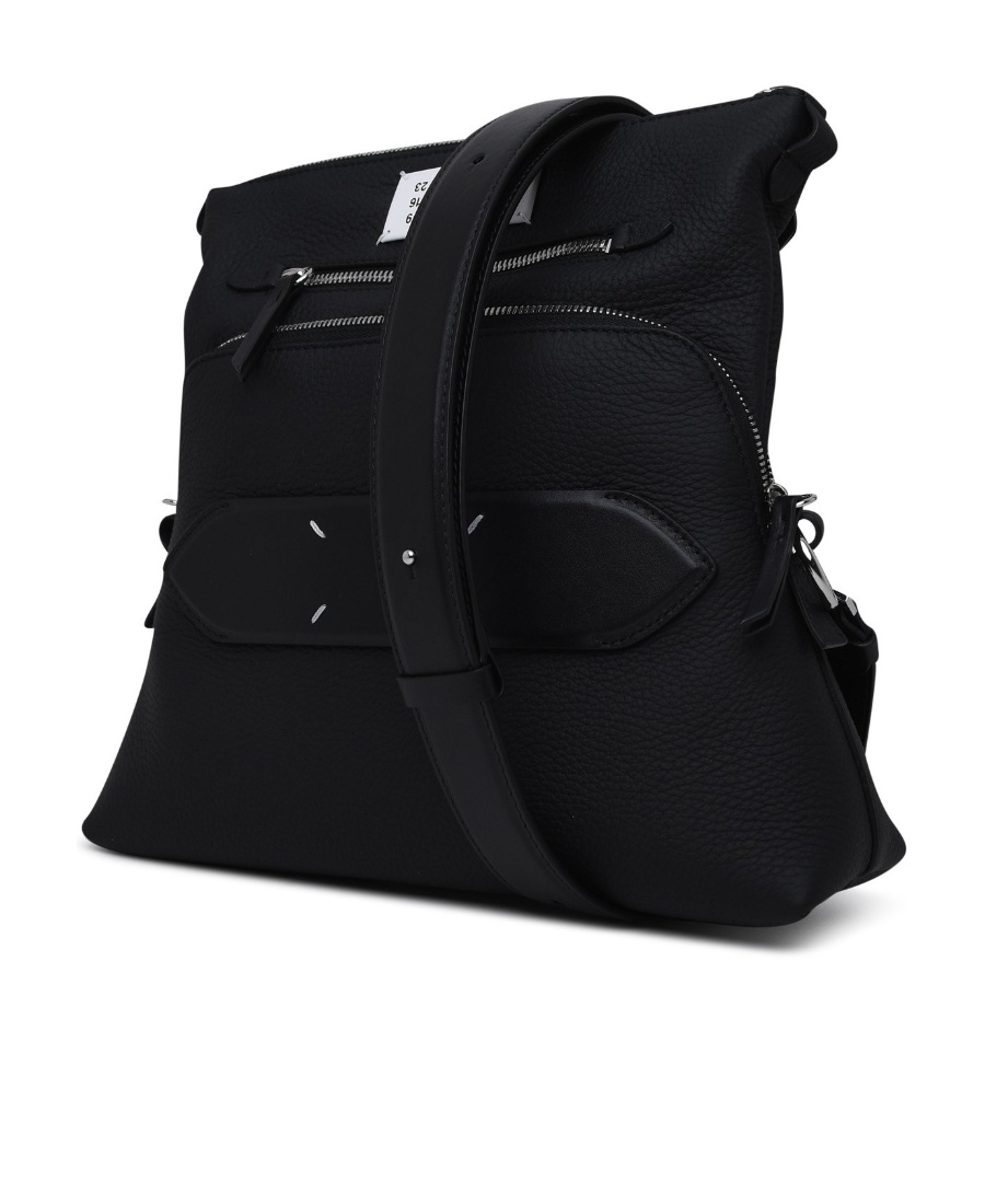 MAISON MARGIELA MAISON MARGIELA LOGO PATCH ZIP-UP SHOULDER BAG