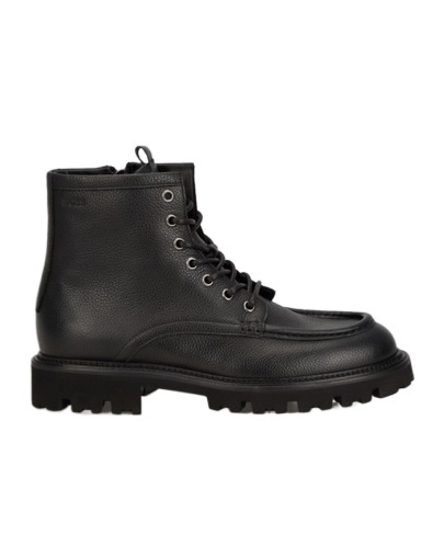 Hugo Boss Leather Boots In Black