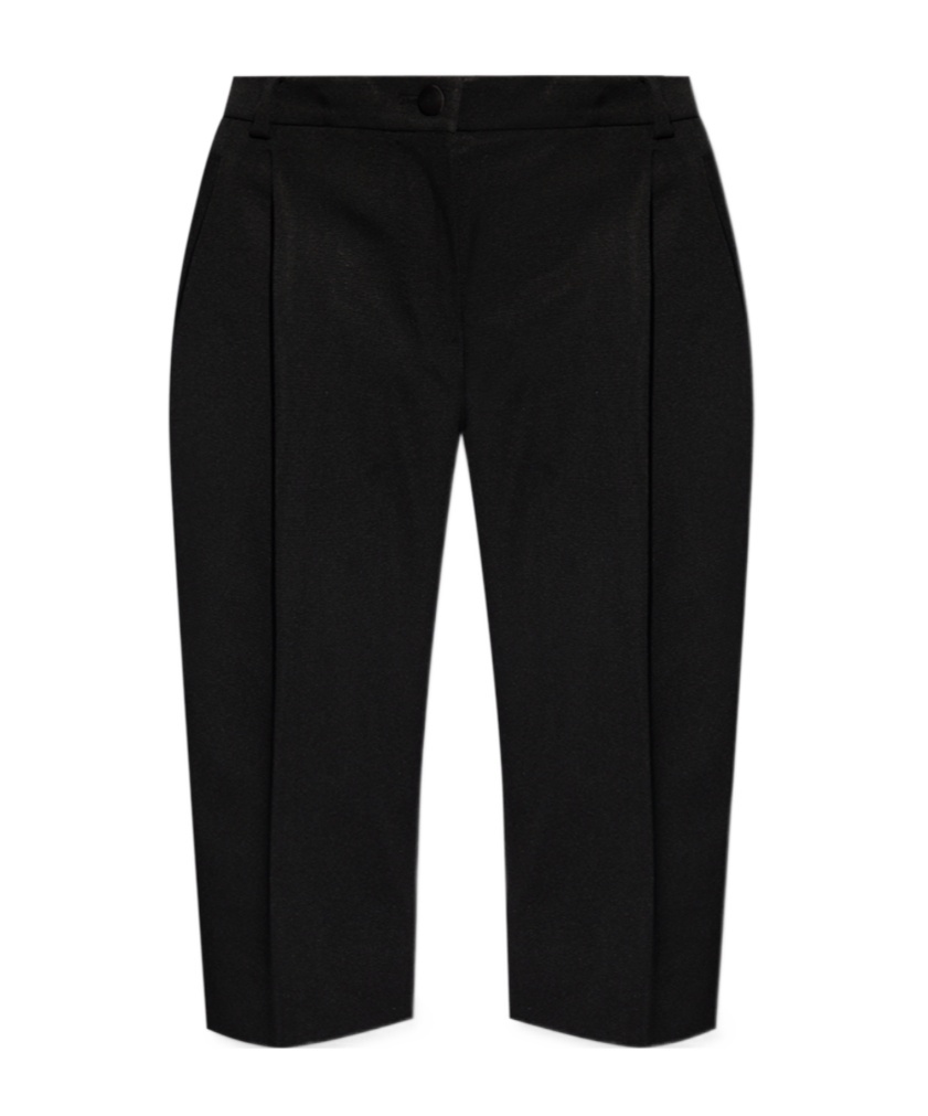 Dolce & Gabbana Pleat-detail Tailored Shorts In Black