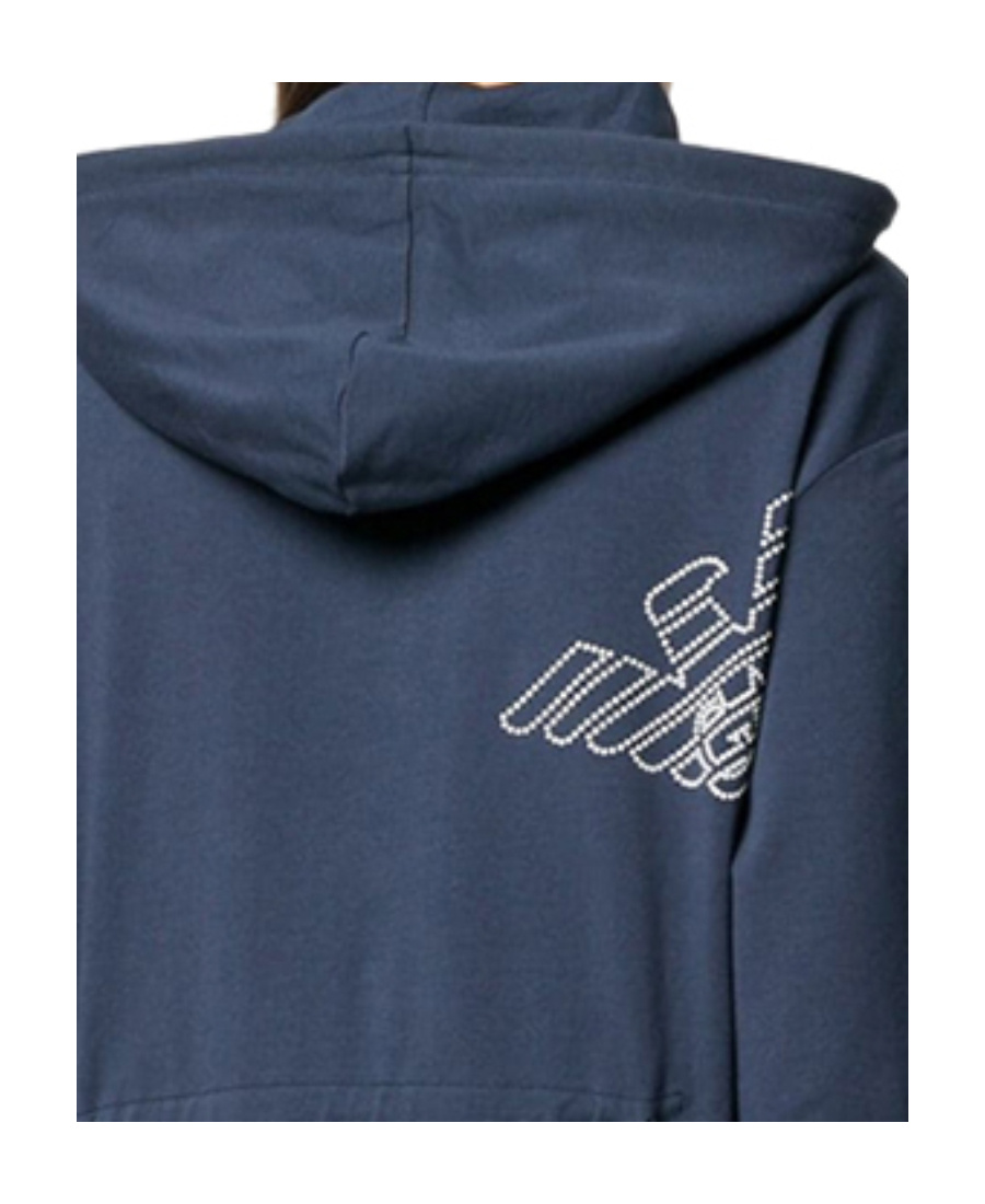 EA7 LOGO HOODED SWEATER 