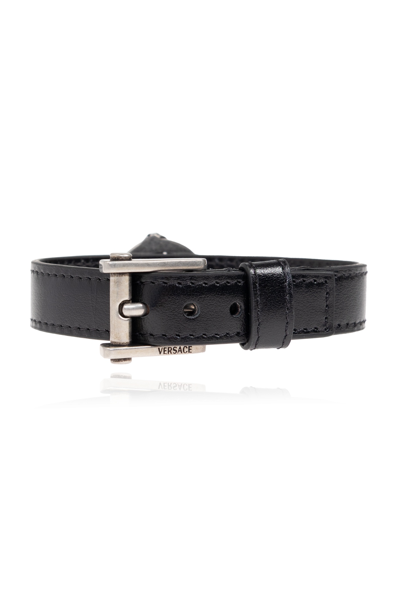 Versace Medusa-motif Bracelet In Black